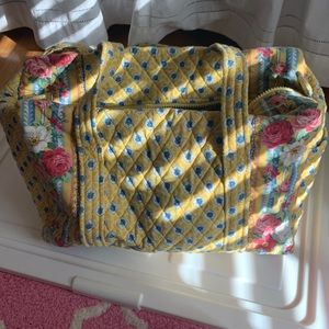 Vintage Vera Bradley Elizabeth Retired Print Overnight Bag